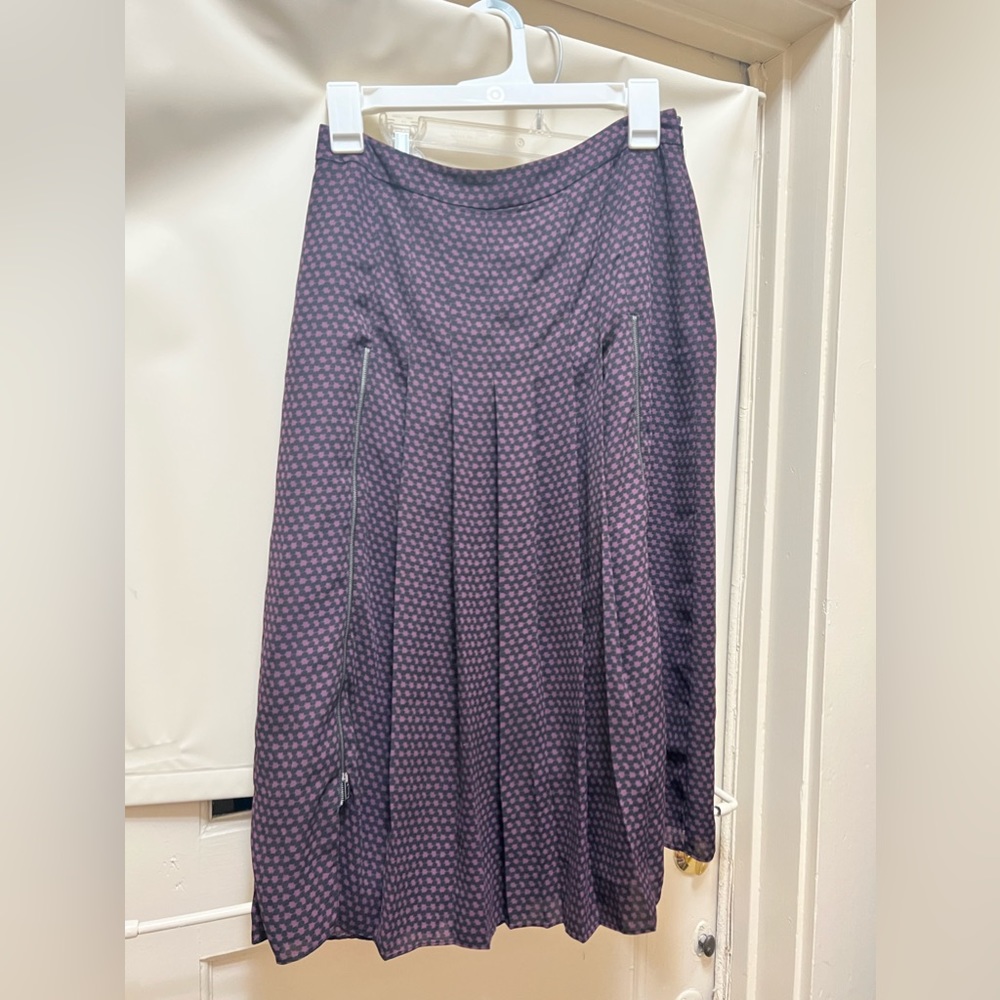 Halogen pleaded purple skirt